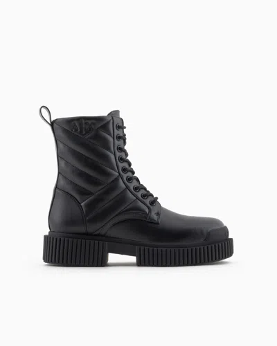 Armani Exchange Booties In Black
