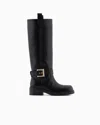 Armani Exchange Boots With Strap In Black