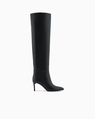 Armani Exchange Boots In Black