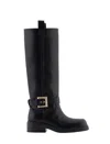 Armani Exchange Boots With Strap In Black