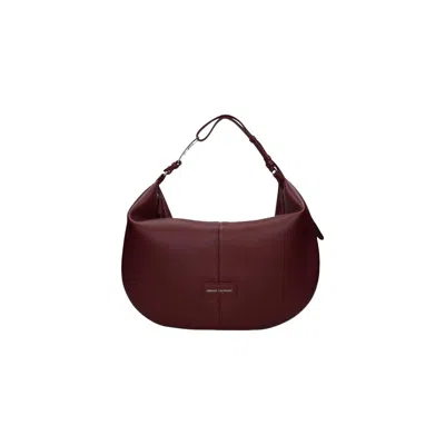 Armani Exchange Bordeaux Polyester Handbag In Burgundy