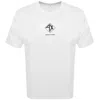 Armani Exchange Box Logo T Shirt Off White In White