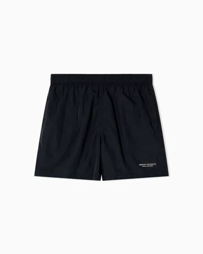 Armani Exchange Boxer Costume With Logo In Black