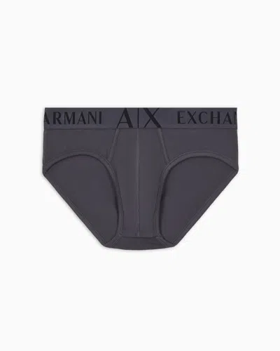 Armani Exchange Boxershorts Aus Stretchstoff In Grau