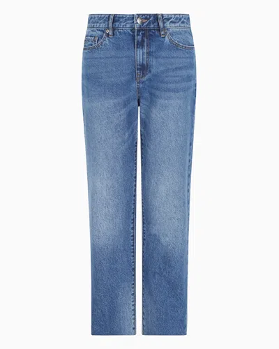 Armani Exchange Boyfriend Jeans In Blue