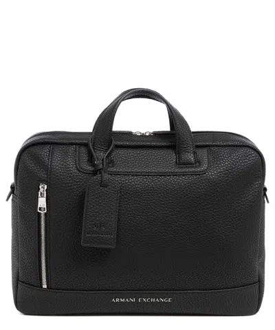 Armani Exchange Briefcase In Black