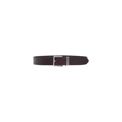 Armani Exchange Brown Leather Regular Belt