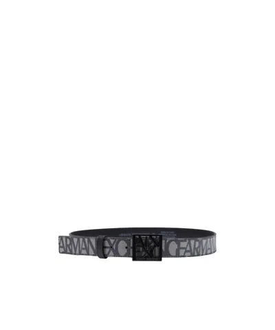 Armani Exchange Buckle Belt In Multi
