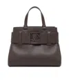 Armani Exchange Buckle-detail Tote Bag In Brown
