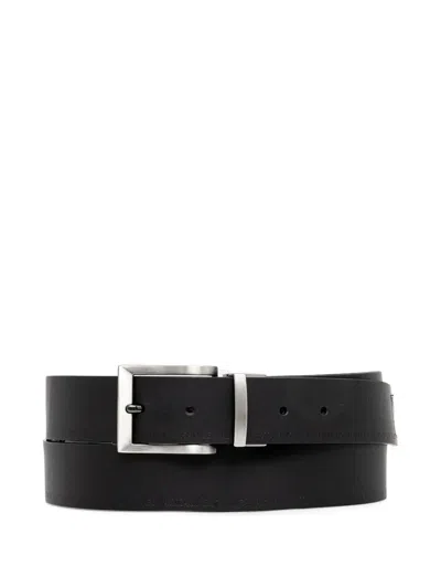 Armani Exchange Buckle-fastening Belt In Black