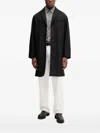Armani Exchange Button-fastening Coat In Black