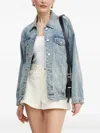 Armani Exchange Button-fastening Denim Jacket In Black