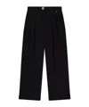 Armani Exchange Button-front Casual Pants In Black