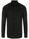 Armani Exchange Button-front Shirt In Black