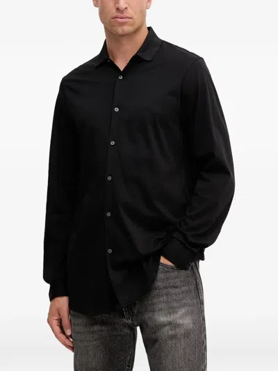 Armani Exchange Buttoned Shirt In Black