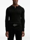 Armani Exchange Buttoned Sweater In Black