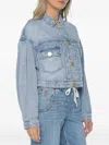 Armani Exchange Button-up Denim Jacket In Blue