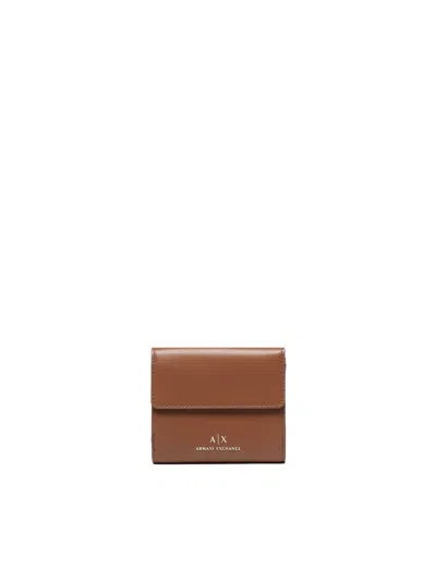 ARMANI EXCHANGE ARMANI EXCHANGE CAMEL LOGO WALLET