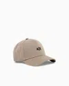 Armani Exchange Cap With Visor And Embroidered Logo In Brown