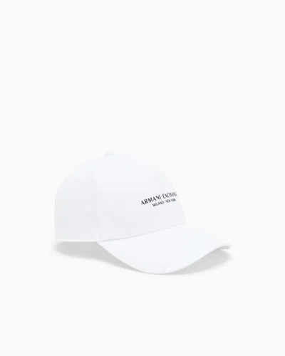Armani Exchange Caps In White