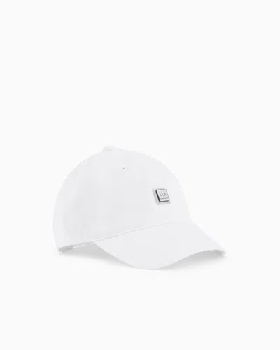 Armani Exchange Caps In White