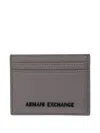Armani Exchange Card Case In Gray
