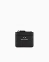Armani Exchange Mini Card Holder In Black