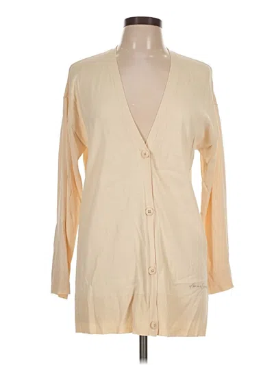 Pre-owned Armani Exchange Cardigan Sweater In Tan