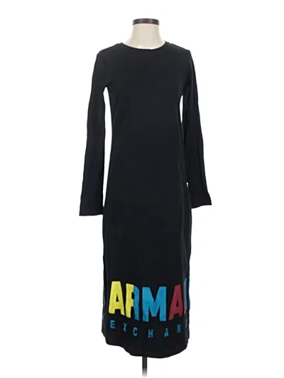 Pre-owned Armani Exchange Casual Dress In Black
