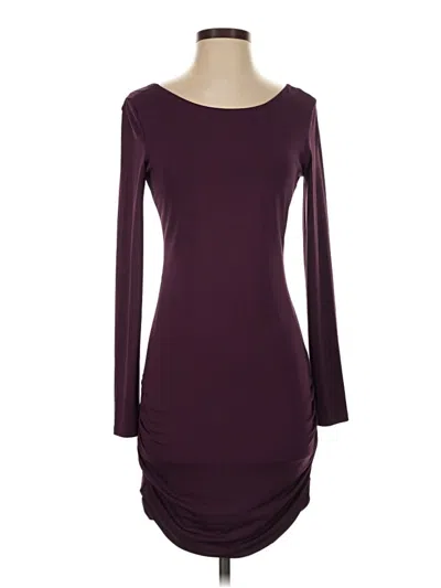 Pre-owned Armani Exchange Casual Dress In Burgundy