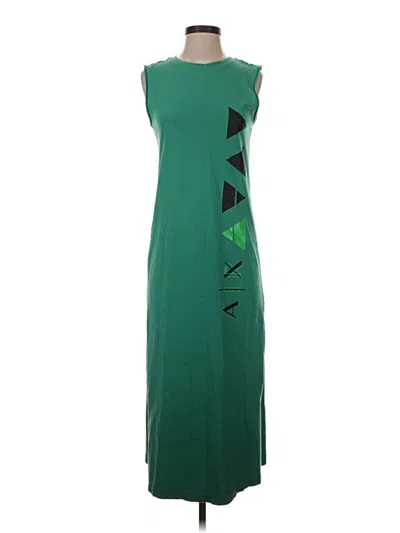Pre-owned Armani Exchange Casual Dress In Green