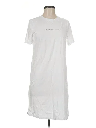 Pre-owned Armani Exchange Casual Dress In White