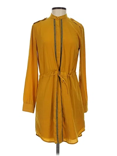Pre-owned Armani Exchange Casual Dress In Yellow