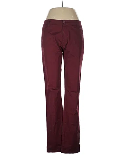 Pre-owned Armani Exchange Casual Pants In Burgundy