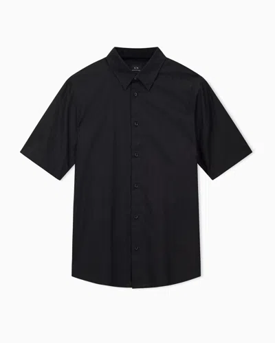 Armani Exchange Casual Shirts In Black