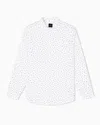 Armani Exchange Slim Fit Stretch Cotton Shirt In Pattern