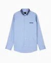 Armani Exchange Casual Shirts In Blue
