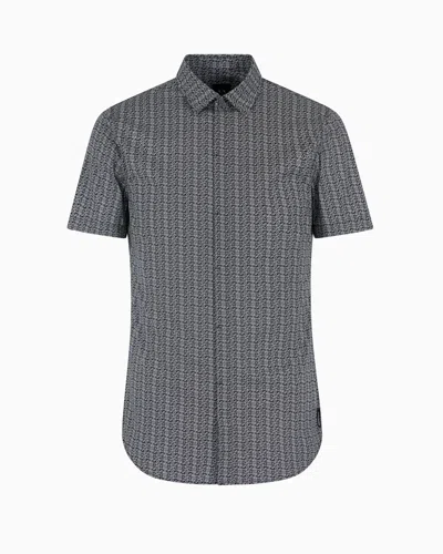 Armani Exchange Casual Shirts In Black