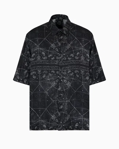 Armani Exchange Casual Shirts In Black