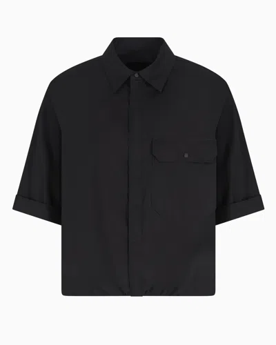 Armani Exchange Casual Shirts In Black