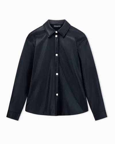 Armani Exchange Casual Shirts In Black