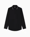 Armani Exchange Casual Shirts In Black