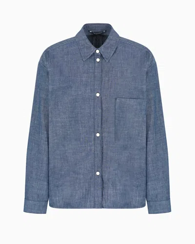 Armani Exchange Casual Shirts In Blue