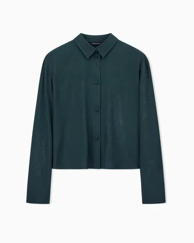 Armani Exchange Casual Shirts In Green