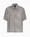 Armani Exchange Casual Shirts In Grey
