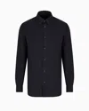 Armani Exchange Casual Shirts In Navy Blue