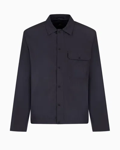 Armani Exchange Casual Shirts In Navy Blue