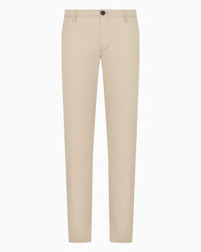 Armani Exchange Casual Trousers In Beige