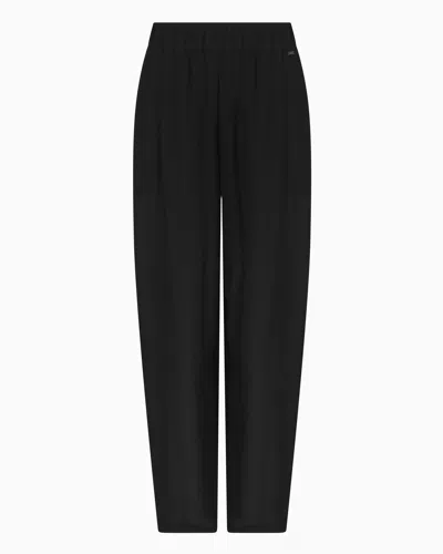 Armani Exchange Casual Trousers In Black