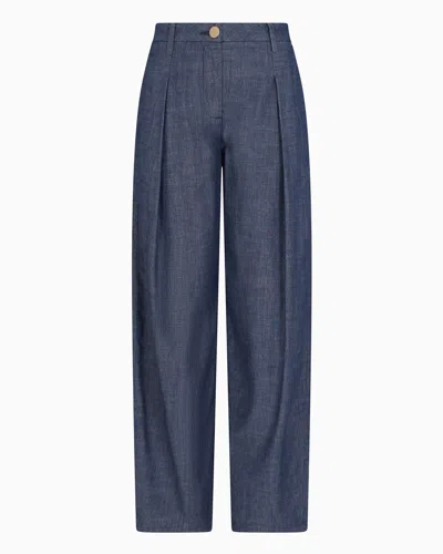 Armani Exchange Casual Trousers In Blue